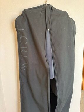 J. Crew Black gray Men's Pants and jacket plus Garment Bag